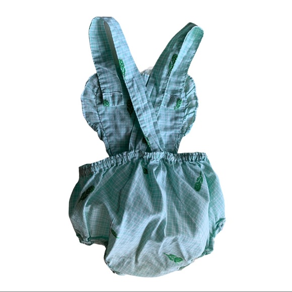 vintage Penny’s green gingham bubble romper - Picture 8 of 11